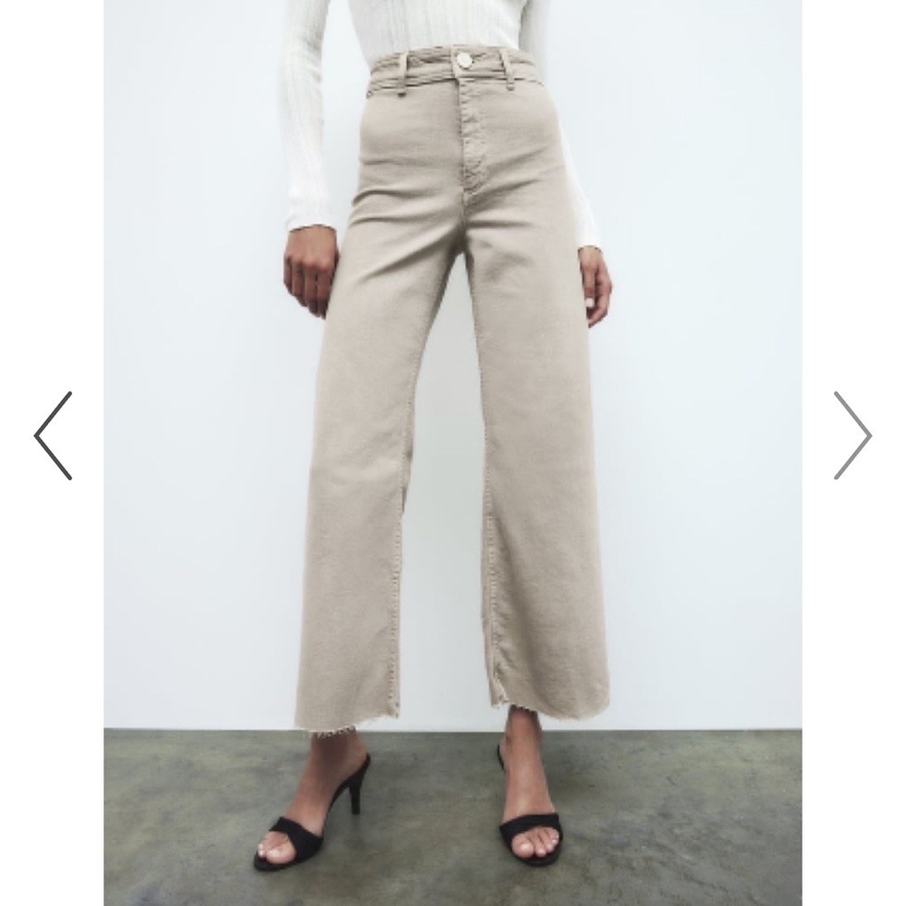 Zara high rise. The Marine Straight jeans